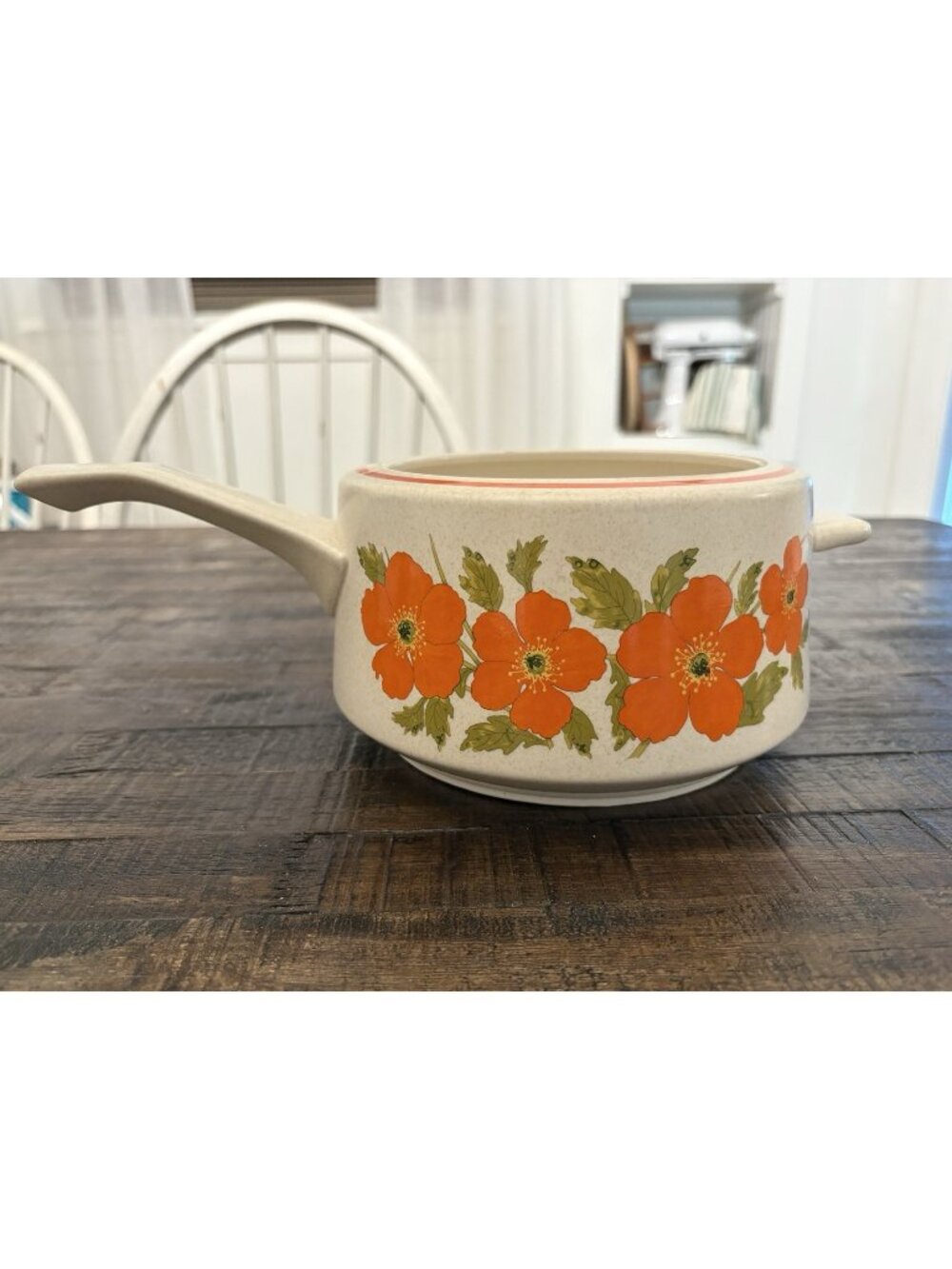Lenox Fire Flower Style Cookware Pot Kitchen Cooking Home Decor NO LID